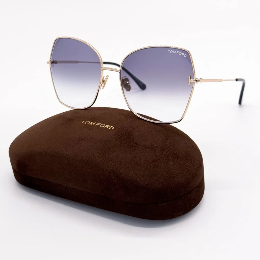 NEW TOM FORD TF951 28B GOLD WOMEN SUNGLASSES FARAH FT0951/S 28B TOM FORD EYEWEAR